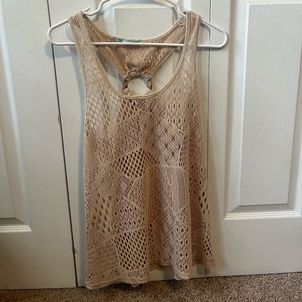 Maurice’s Tan Crochet Top! Medium. - Picture 2 of 2